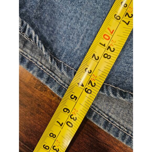 Vintage Disney Eeyore Embroidered Denim Shirt Pearl Snap Buttons 22 22w 24 24w - Picture 7 of 7